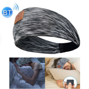 Bluetooth Wireless Headband Quick Drying Sleeping Headphones with HD Speakers(Stripe Black)