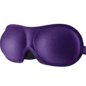 3D Adjustable Silicone Anti-slip Sleeping Eye Mask Cubic Memory Cotton Shade Eye Mask (Purple)