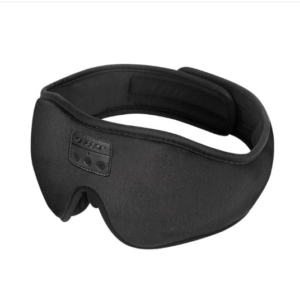 EM4 Bluetooth 5.2 Eye Mask Wireless Headset Blackout Eye Protection for Sleep Office Lunch Break (Black)