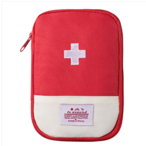 4 Pieces Sold Traveling Home Use Portable Medical Bag, Color: Red Large