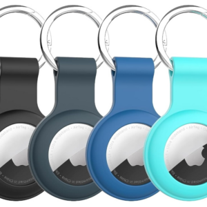 Compatível com AirTag Case Keychain Air Tag Case Holder Silicone Air Tags Keyring Cases Air Tags Chaveiro compatível com Apple AirTag GPS localizadore