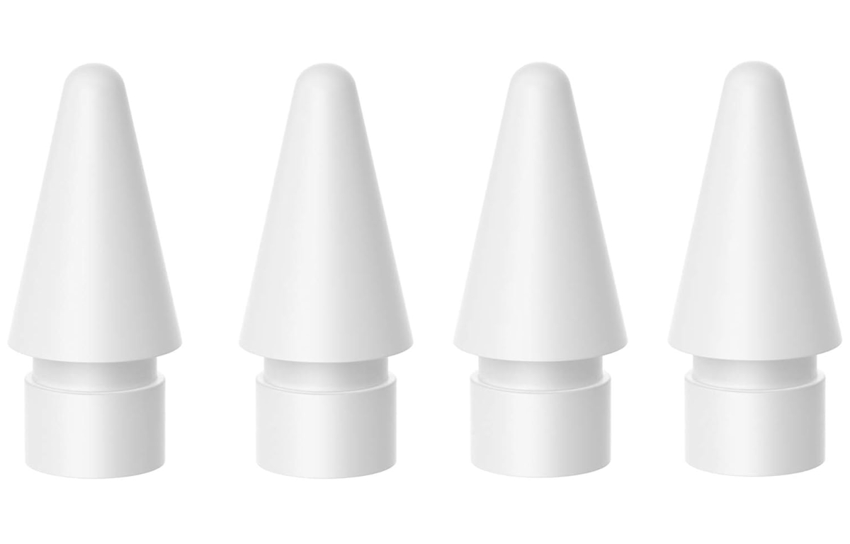 Vruck Ponta de caneta para Apple Pencil: Ponta fina de substituição compatível com iPad Air Mini Pro Apple Pencil 1ª geração e 2ª geração – 4 pacotes