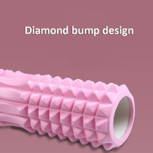 3-in-1 EVA Foam Shaft Hollow Muscle Relaxation Roller Yoga Pole Set, Length: 45 cm (Purple Crescent)