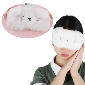 Home travel eye protection blackout sleep eye mask, color: white