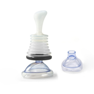 Home Portable Respiratory Trainer Choking Emergency Device First Aid Kit For Adult Children(Transparent Black)