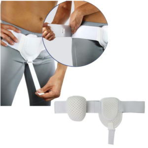 Adult Hernia Belt Groin Protection Belt (White)