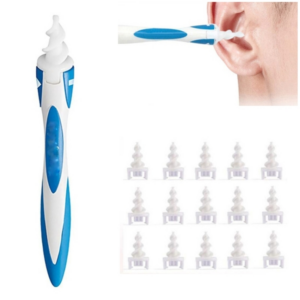 Smart Swab Plastic Ear Cleaner Earwax Removal Tool with 15 Replacement Parts