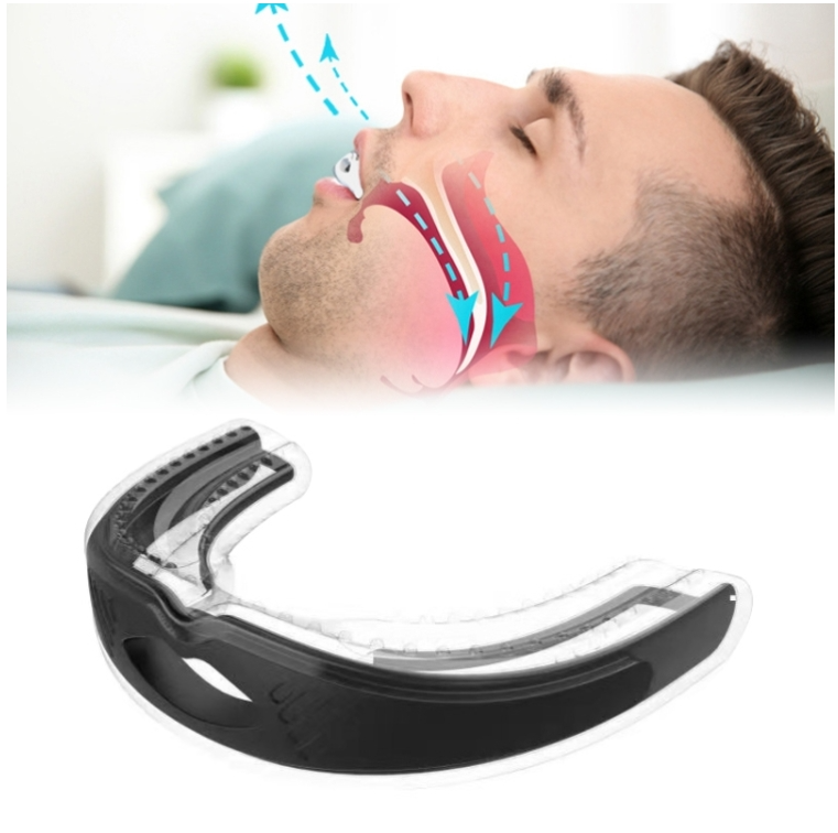 YJK100 Silicone + ABS Stop Snoring Device Anti Snore (Black)