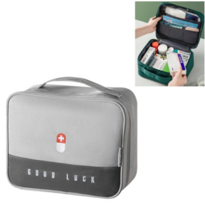 Large-Capacity Multifunctional Medicine Box Family Portable Storage Bag(Gray)