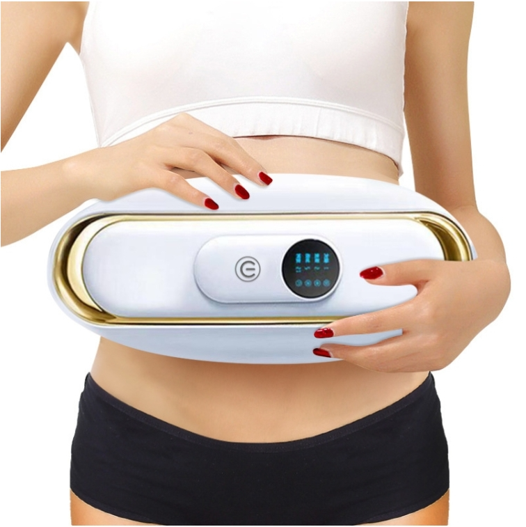 Smart Abdominal Massage Hot Compress Belt Girls Menstrual Period Massager(White)