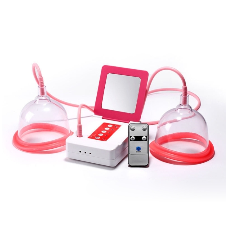 Portable USB Charging Chest Electric Massage Instrument(Remote Control B Cup)