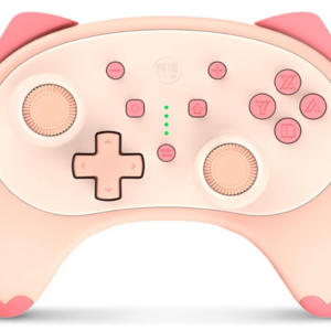 IINE Cat Controller for Nintendo Switch with 3.5mm Headset Jacked,Cute Wireless Pro Controller Kawaii Game Accessory