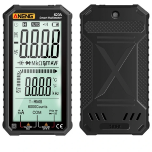 ANENG 620A 4.7-inch Large LCD Screen Automatic + Manual Intelligent True RMS Digital Multimeter Resistance Diode Capacitance Temperature Frequency Tes