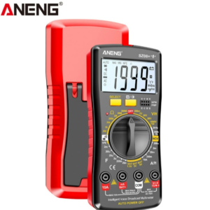 ANENG SZ08 Digital Multimeter Ultra-thin Storage Professional Multimetro Auto Voltmeter AC DC 220V Resistance Handhold Testers – Black