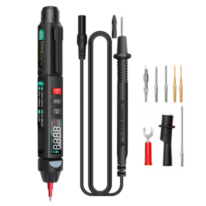 ANENG A3007/8 True RMS Digital Multimeter + Voltage Test Pen + Phase Sequences Meter 3 In 1 with LCD Backlight Flashlight NCV Auto-off Multiple Access