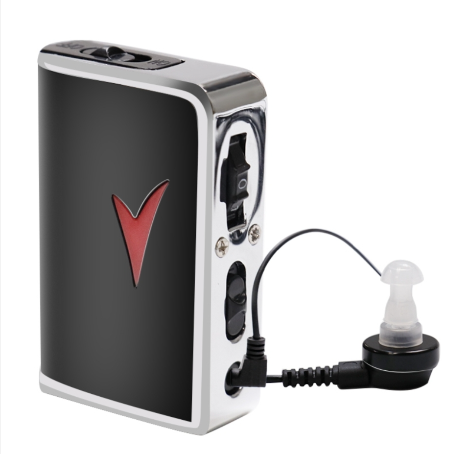 V99 box sound amplifier hearing aid headphones