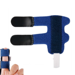 Aluminum plate finger correction sleeve fixation with finger fracture splint