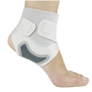 Thin breathable compression ankle sprain strap
