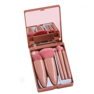 5 in 1 Makeup Brushes Set with Mirror