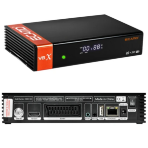 GTMEDIA ECAMD V8X LA DVB-S/S2/S2X Set Top Box, Support MU3 IKS, Built-in 2.4G WiFi, H.265 Digital TV Signal Receiver, SCART OUT CA Card Slot – EU