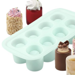 Wilton Silicone Round Mold, for Making Shot Cups, 8 Cavities