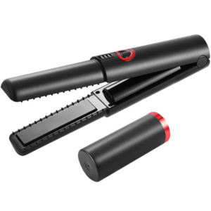 Rechargeable hair straightening curling iron dual-use non-injury hair anion household small curling iron
