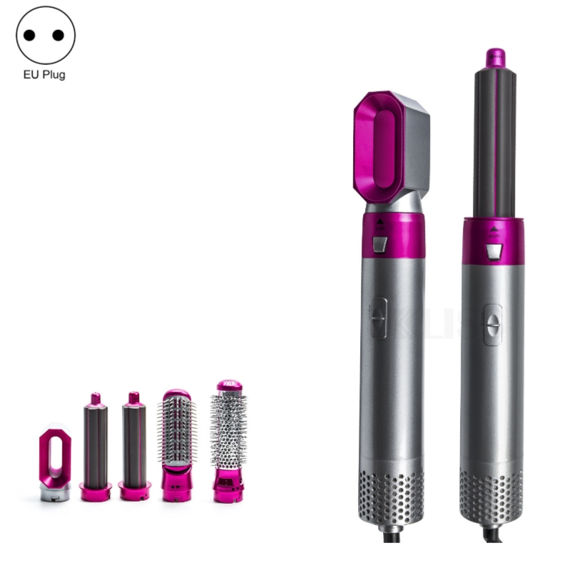 5-in-1 Hot Air Comb Automatic Curling and Straightening Hair Dryer