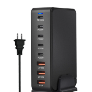 Bakeey 268W 8-Port USB PD Charger 3USB-A+5USB-C PD QC Fast Charging Desktop Charging Station EU Plug US Plug for iPhone 15Pro Max for Samsung Galaxy F