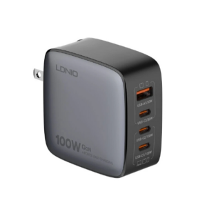 [GaN Tech] LDNIO Q408 100W 4-Port USB PD Charger USB-A+3USB-C PD3.0 QC3.0 AFC FCP SCP Apple2.4A BC1.2 Fast Charging Wall Charger Adapter US Plug EU Pl