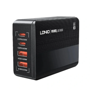 [GaN Tech] LDNIO PD65W 4-Port USB PD Charger Dual USB-A+Dual USB-C QC3.0 PD3.0 PPS AFC FCP SCP Fast Charging Desktop Charging Station EU Plug US Plug