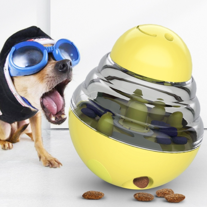 Educational training pet food leakage toy tumbler ball dog toy