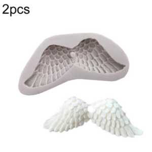 2pcs sold as one Angel Wings 3D Silicone Mould Flip Cake Decoration Tool