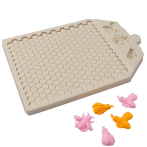 Honeycomb Block Textured Silicone Mould Bee Fondant Chocolate Cake Mould