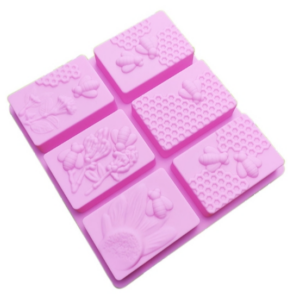 Six-connected square honeycomb ice tray cake mold square handmade soap mold