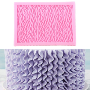 CC562 Food Grade Fondant Silicone Mold Ruffle Skirt Cake Decoration Tool