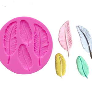 Feather Silicone Mold Fondant Cake Chocolate Decoration Mold