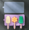 Homemade children’s cute silicone cartoon popsicle ice cream mold