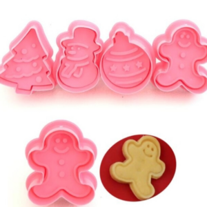 2 sets/8 pieces fondant cake tools Christmas cookie spring molds