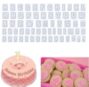 64-in-1 plastic English alphabet symbol cake cookie mold set