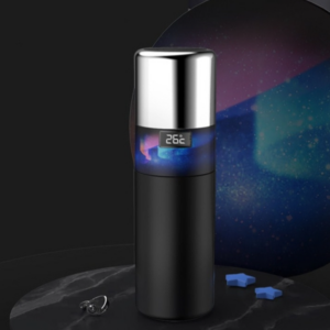 340ml creative smart USB rechargeable hot and cold cup cooling 55 degree thermos cup with handle 316 stainless steel smart water cup