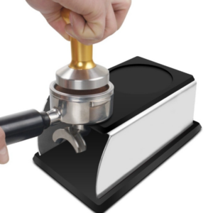 Stainless Steel Silicone Coffee Drop Proof Holder Barista Tool Powder Press Pad Powder Hammer Pad