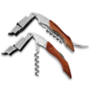 2 pieces for sale Professional multifunctional portable screw wooden handle double steel head wine bottle opener