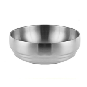 Stainless steel double-layer thickened cold noodle bowl and mixed rice bowl