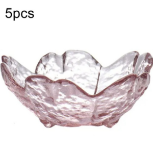 5 pieces/set sold hammered glass cherry blossom dishes household sauce dishes small dishes