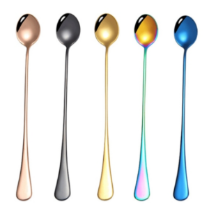 304 stainless steel long handle thickened pointed spoon coffee ice drink stirring spoon