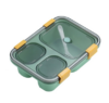 Sealed compartment microwave plastic lunch box portable student lunch tray, specifications: 850ml