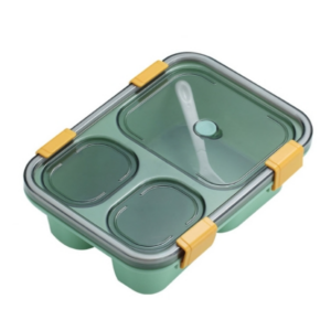 Sealed compartment microwave plastic lunch box portable student lunch tray, specifications: 850ml