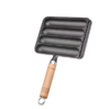 Cast iron sausage pot 4-grid non-stick household sausage artifact grilled rice cake grilled mutton skewers grilled gluten grilled sausage mold