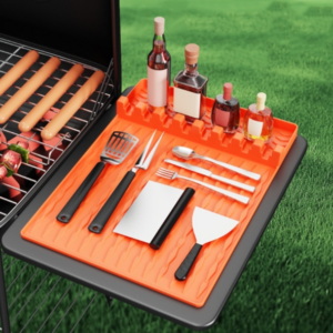 Suitable for Blackstone barbecue grill tool pad side rack pad silicone baking pan protective pad drain pad