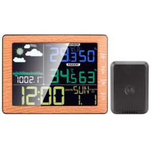 Multifunctional wireless color screen weather clock indoor and outdoor thermometer and hygrometer